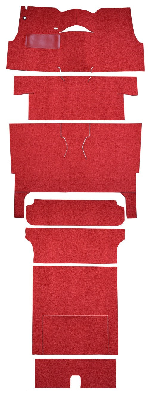 1956 Chevrolet One-Fifty Series 2DR Wagon Bucket Seat Complete Loop Replacement Carpet Kit - 8-Piece - product details image 