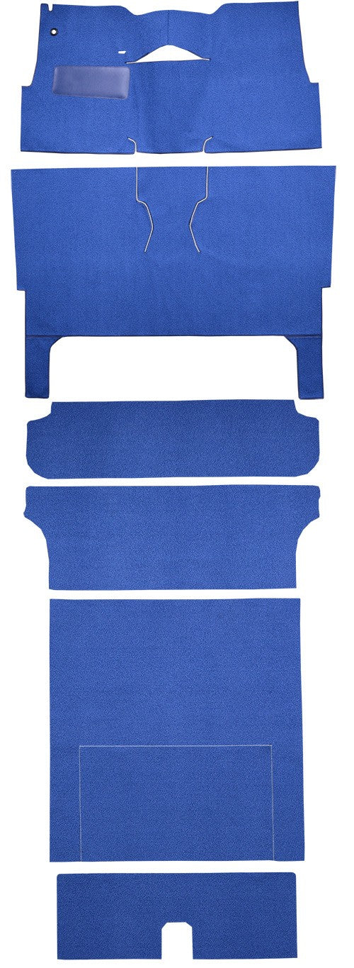1957 Chevrolet One-Fifty Series 2DR Wagon Bucket Seat Complete Loop Replacement Carpet Kit - 7-Piece - product details image 