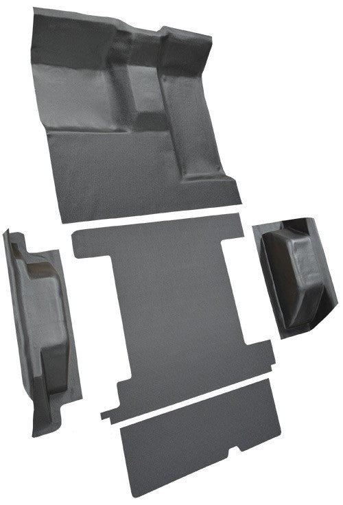 1966-1976 Ford Bronco 2 Tanks Complete w/ Tailgate Lock Vinyl Flooring - 5-Piece - product details image 3