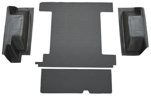 1966-1976 Ford Bronco 1 Tank w/ Tailgate Lock Cargo Area Vinyl Flooring - 4-Piece - product details image 2