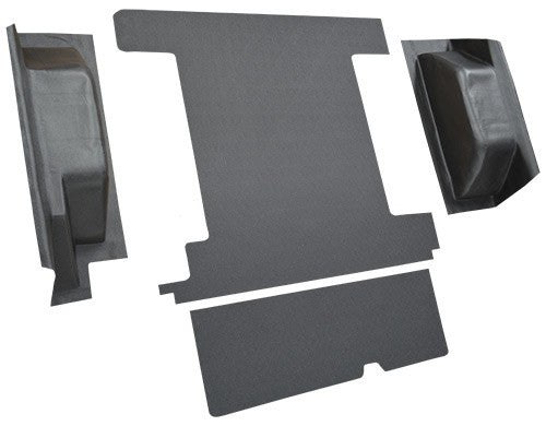 1966-1976 Ford Bronco 1 Tank w/ Tailgate Lock Cargo Area Vinyl Flooring - 4-Piece - product details image 3
