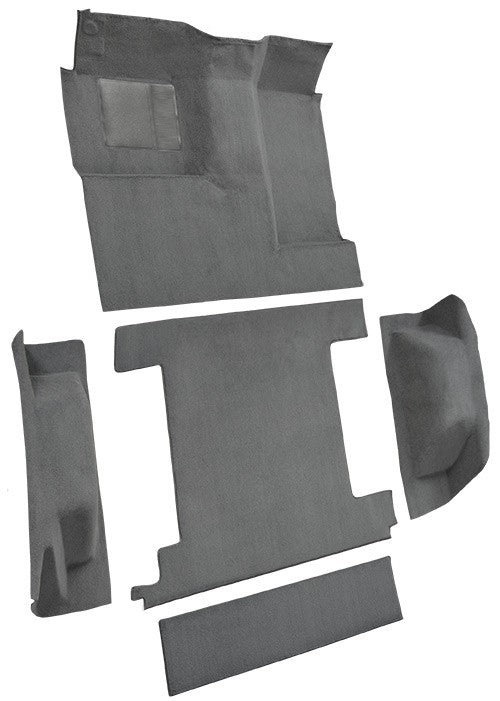 1966-1973 Ford Bronco 1 Tank Complete w/o Tailgate Lock Loop Molded Replacement Carpet Kit - 5-Piece - product details image 