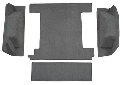 1966-1973 Ford Bronco 1 Tank w/o Tailgate Lock Cargo Area Loop Molded Replacement Carpet Kit - 4-Piece - product details imag