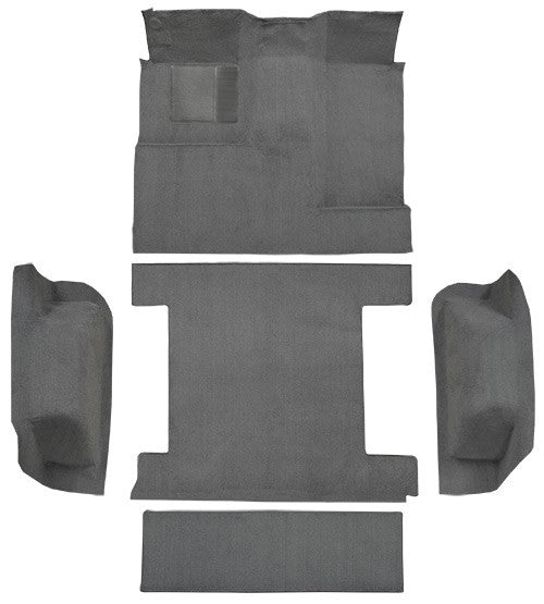 1977 Ford Bronco Complete without Tailgate Lock Cutpile Molded Replacement Carpet Kit - 5-Piece - product details image 2