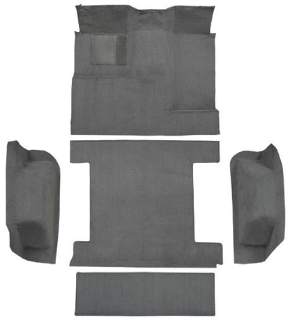 1977 Ford Bronco Complete without Tailgate Lock Cutpile Molded Replacement Carpet Kit - 5-Piece - product details image 2