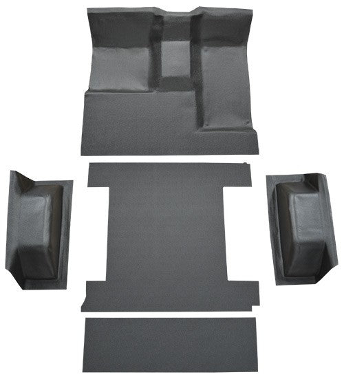 1977 Ford Bronco Complete without Tailgate Lock Cutpile Molded Replacement Carpet Kit - 5-Piece - product details image 5