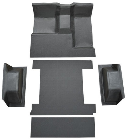 1977 Ford Bronco Complete without Tailgate Lock Cutpile Molded Replacement Carpet Kit - 5-Piece - product details image 5