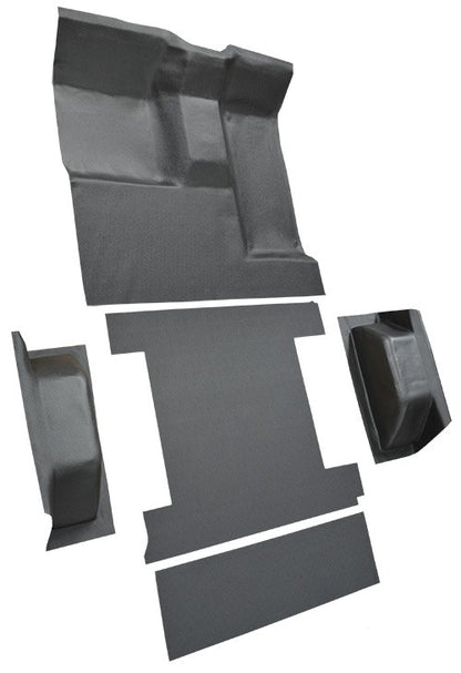 1977 Ford Bronco Complete without Tailgate Lock Cutpile Molded Replacement Carpet Kit - 5-Piece - product details image 6