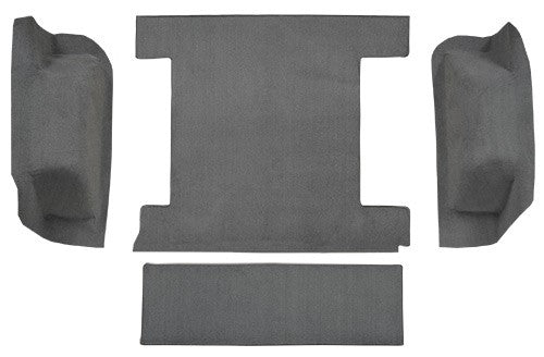 1977 Ford Bronco Cargo Area without Tailgate Lock Cutpile Molded Replacement Carpet Kit - 4-Piece - product details image 2