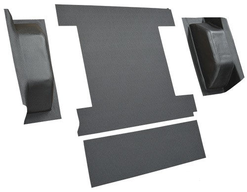 1977 Ford Bronco Cargo Area without Tailgate Lock Cutpile Molded Replacement Carpet Kit - 4-Piece - product details image 5