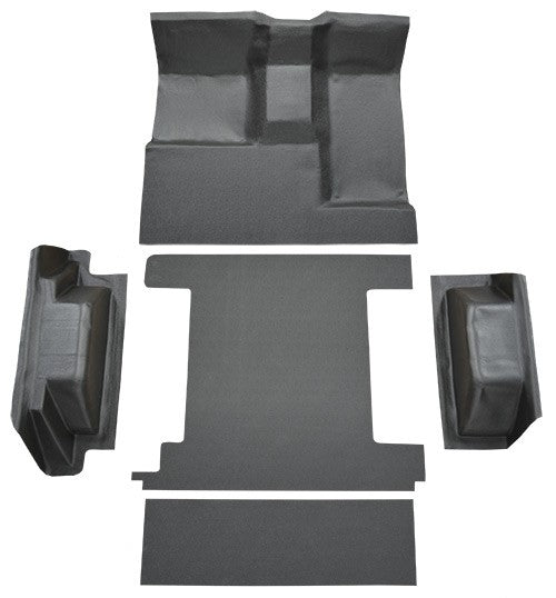 1966-1976 Ford Bronco 2 Tanks Complete w/o Tailgate Lock Vinyl Flooring - 5-Piece - product details image 2