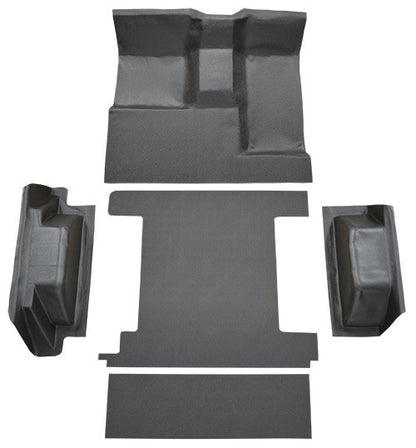 1966-1976 Ford Bronco 2 Tanks Complete w/o Tailgate Lock Vinyl Flooring - 5-Piece - product details image 2
