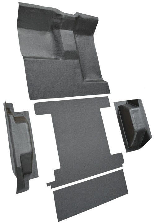 1966-1976 Ford Bronco 2 Tanks Complete w/o Tailgate Lock Vinyl Flooring - 5-Piece - product details image 3