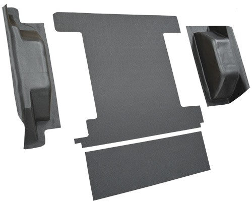 1966-1976 Ford Bronco 2 Tanks w/o Tailgate Lock Cargo Area Vinyl Flooring - 4-Piece - product details image 3