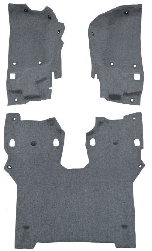 2018-2021 Jeep Wrangler JL Pass Area 2DR Cutpile Molded Replacement Carpet Kit - 3-Piece - product details image 2