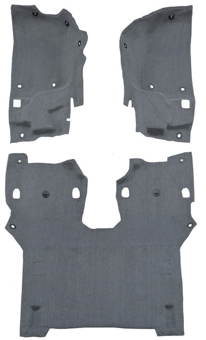 2018-2021 Jeep Wrangler JL Pass Area 2DR Cutpile Molded Replacement Carpet Kit - 3-Piece - product details image 2