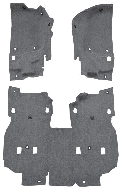 2018-2021 Jeep Wrangler JL Pass Area 4DR Cutpile Molded Replacement Carpet Kit - 3-Piece - product details image 2