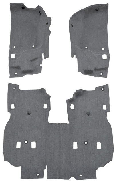 2018-2021 Jeep Wrangler JL Pass Area 4DR Cutpile Molded Replacement Carpet Kit - 3-Piece - product details image 2