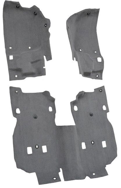 2018-2021 Jeep Wrangler JL Pass Area 4DR Cutpile Molded Replacement Carpet Kit - 3-Piece - product details image 3