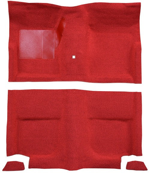 1965-1968 Ford Mustang FB w/o Folddowns w/ Shifter Hole Pass Loop Replacement Carpet Kit - 4-Piece - product details image 2