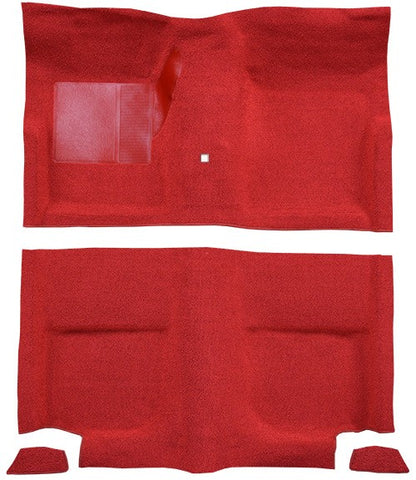 1965-1968 Ford Mustang FB w/o Folddowns w/ Shifter Hole Pass Loop Replacement Carpet Kit - 4-Piece - product details image 2