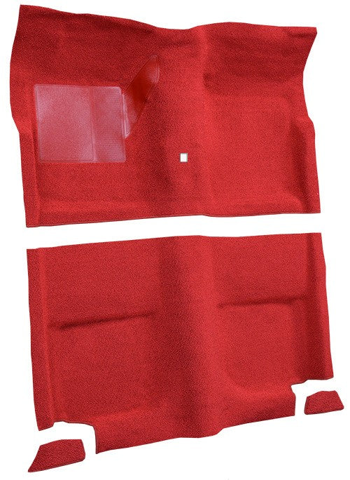 1965-1968 Ford Mustang FB w/o Folddowns w/ Shifter Hole Pass Loop Replacement Carpet Kit - 4-Piece - product details image 3