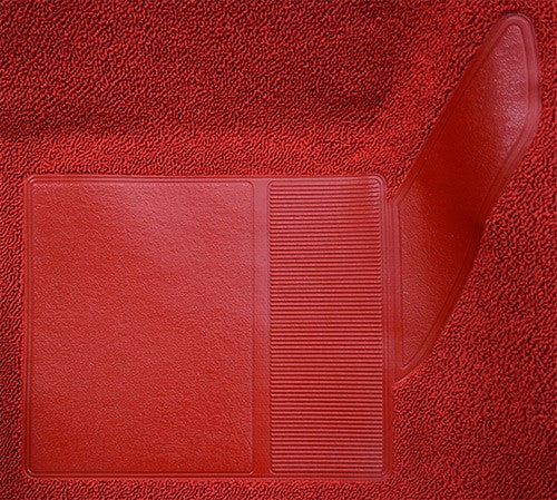 1965-1968 Ford Mustang FB w/o Folddowns w/ Shifter Hole Pass Nylon Replacement Carpet Kit - 4-Piece - product details image 4