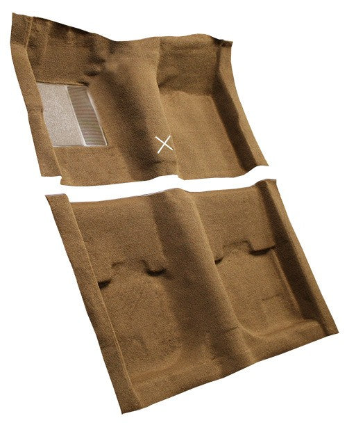 1969-1970 Ford Mustang FB w/ Fold Downs w/o Toe Pad w/ Shift Nylon Replacement Carpet Kit - 5-Piece - product details image 3