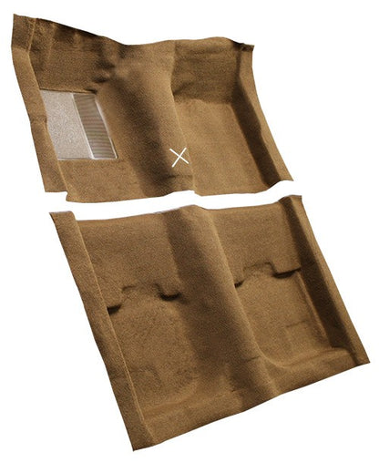1969-1970 Ford Mustang FB w/ Fold Downs w/o Toe Pad w/ Shift Nylon Replacement Carpet Kit - 5-Piece - product details image 3