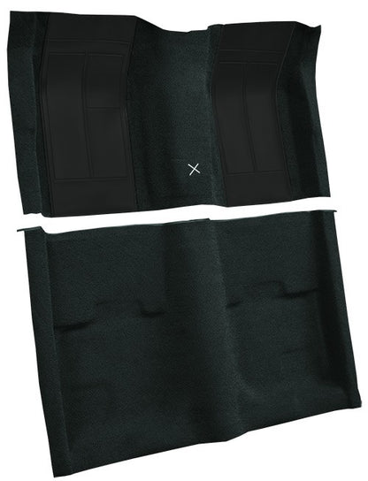 1970 Ford Mustang Mach 1 w/ 2 Dk Blue Ins w/ Shift Cut FB Nylon Replacement Carpet Kit - 2-Piece - product details image 3