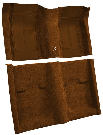 1970 Ford Mustang Mach 1 w/ 2 Ginger Ins w/ Shift Cut FB Nylon Molded Replacement Carpet Kit - 2-Piece - product details imag