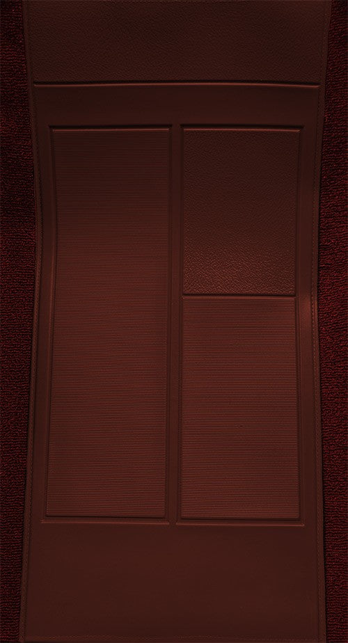 1970 Ford Mustang Mach 1 w/ 2 Maroon Ins w/ Shift Cut FB Nylon Molded Replacement Carpet Kit - 2-Piece - product details imag