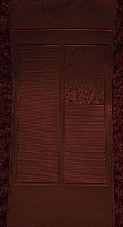 1970 Ford Mustang Mach 1 w/ 2 Maroon Ins w/ Shift Cut FB Nylon Molded Replacement Carpet Kit - 2-Piece - product details imag