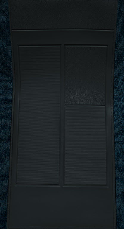 1970 Ford Mustang Mach 1 w/ 2 Med Blue Ins w/ Shift Cut FB Nylon Replacement Carpet Kit - 2-Piece - product details image 4