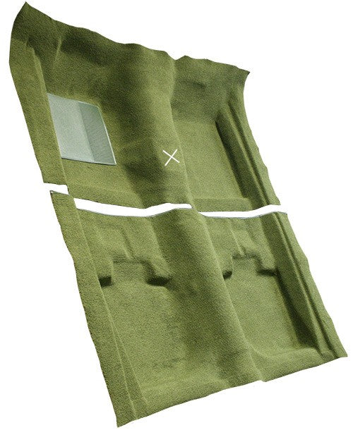 1971-1973 Ford Mustang Convertible with Shifter Cut Nylon Molded Replacement Carpet Kit - 2-Piece - product details image 3