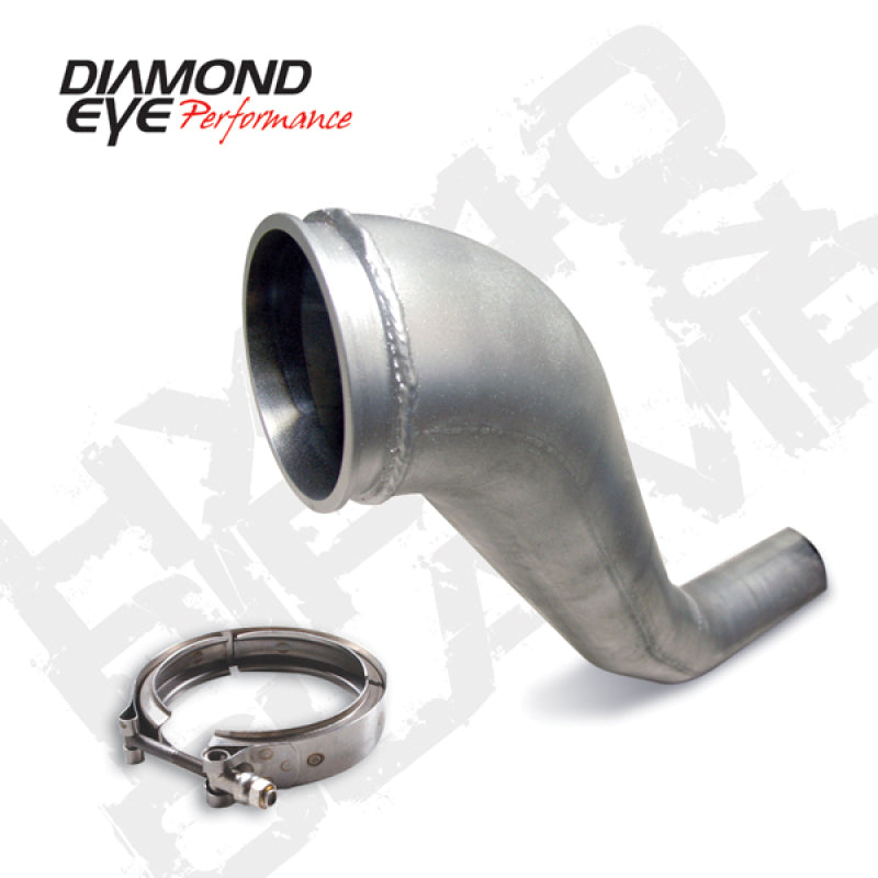 Diamond Eye HX40 Downpipe & V-Band Clamp Kit For 94-02 Cummins 5.9L