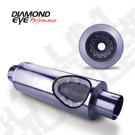 Diamond Eye Performance Straight Through High Flow Universal 4" Muffler