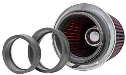 K&N 3" to 4" Round Tapered Universal Air Intake Cone Filter Chrome Truck/Car/SUV