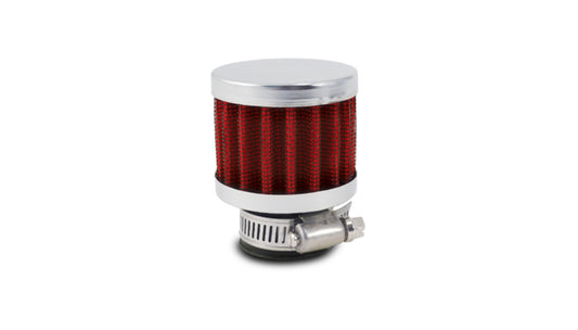 Vibrant Performance 2188 Crankcase Breather Filter w/Chrome Filter Cap 3 in. O.D.; 3 in. Tall; 1.5 in. I.D