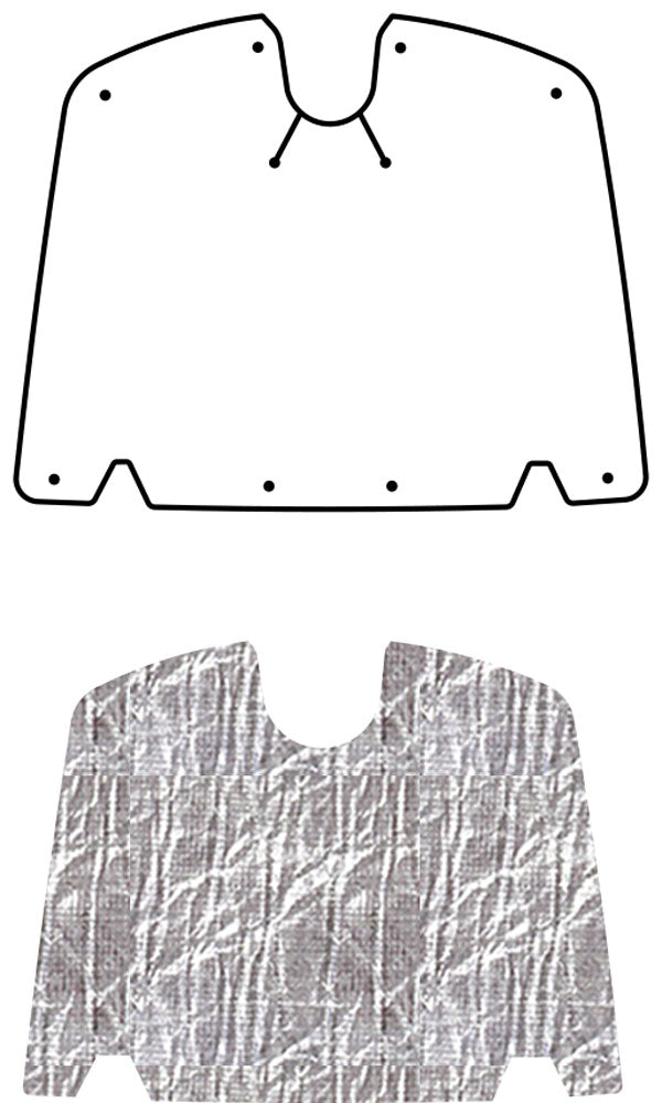 1953-1955 C1 Chevrolet Corvette Coupe, Convertible Trunk Lid Liner & Insulation Kit by QuietRide
