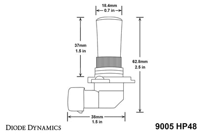 9005 HP48 LED Bulb Cool White pr Diode Dynamics DD0128P