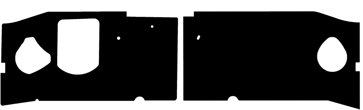 1961-1964 Ford Econoline, Flat Insulated Firewall Pad by QuietRide (ECONO 6164AD-T)