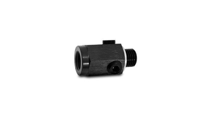 Vibrant Performance 10595 Female to Male Metric Union Extender with 3 x 1/8" NPT Ports; Metric Size: M12x1.5; NPT Size: 1.8"