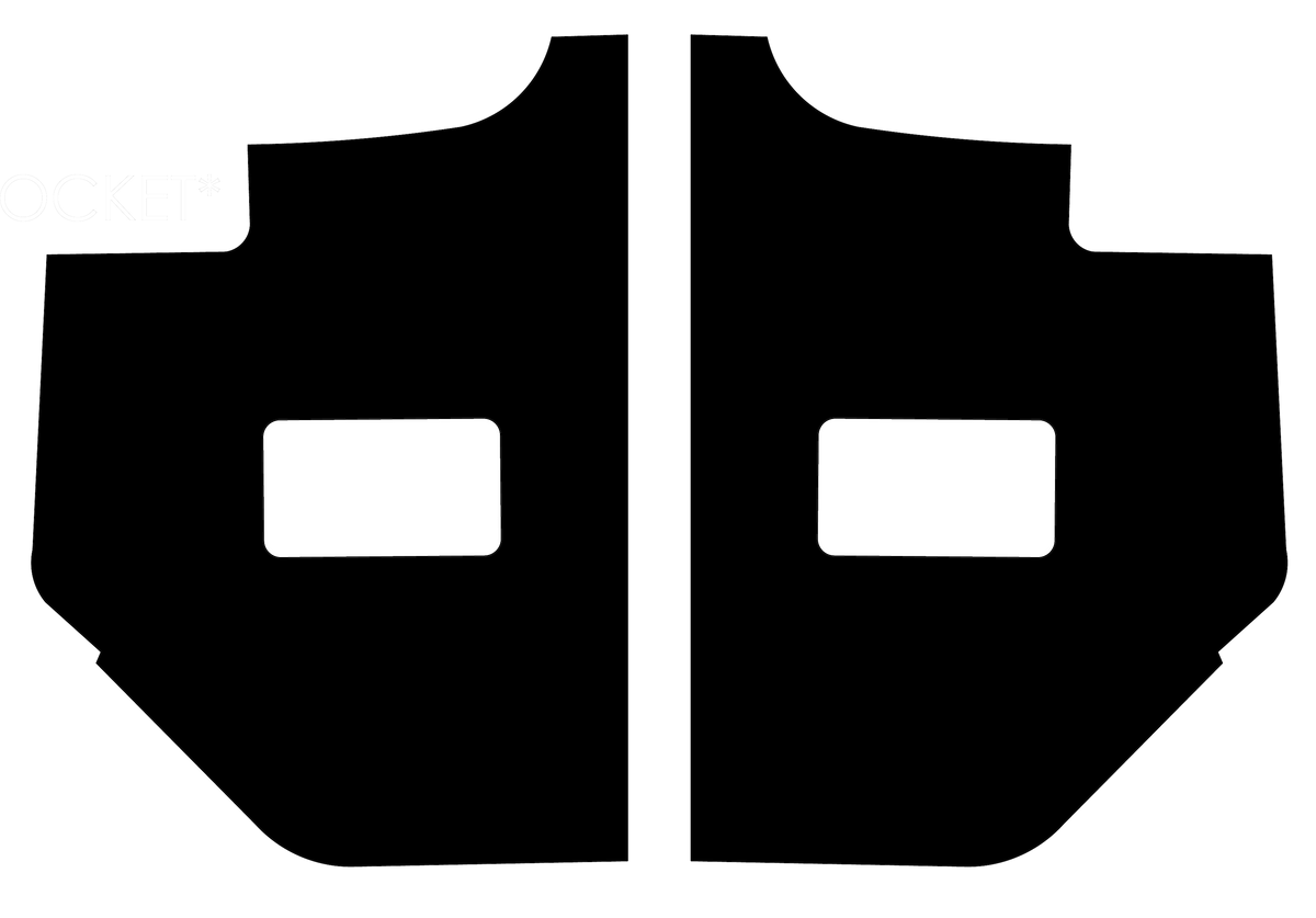 1930-1931 Ford Model A Sedan ABS Fordor Sedan (160) Cowl Panel Set with Pocket by QuietRide
