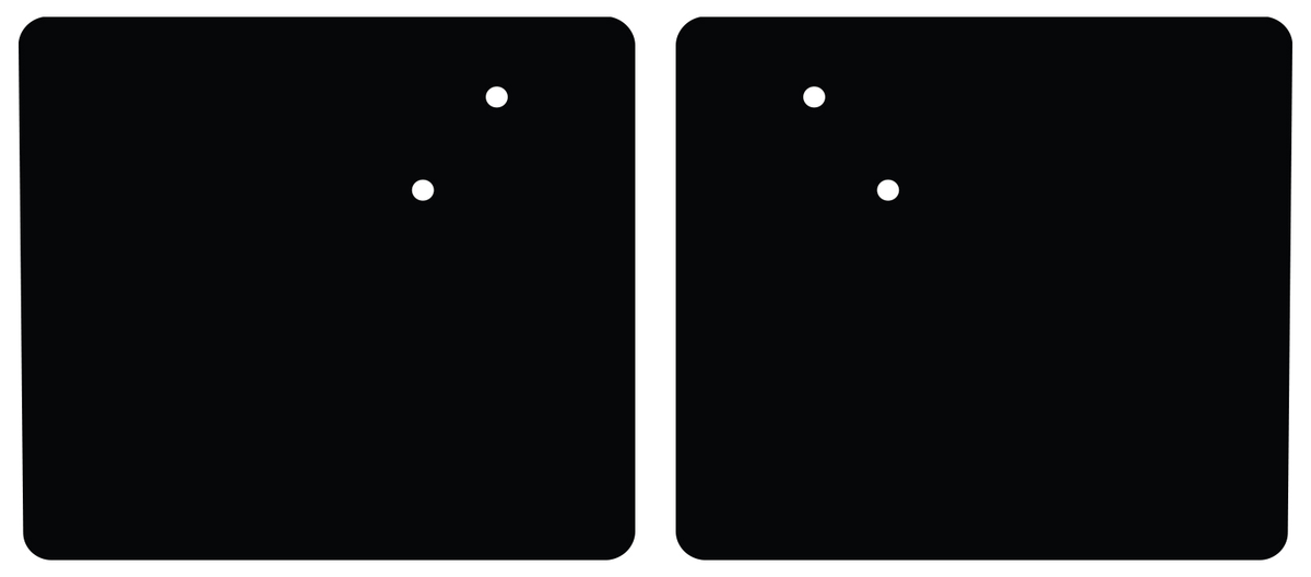 1937 Ford Model 77 and Model 78 Truck ABS Door Panel Set Small Width 28-1/4' by QuietRide