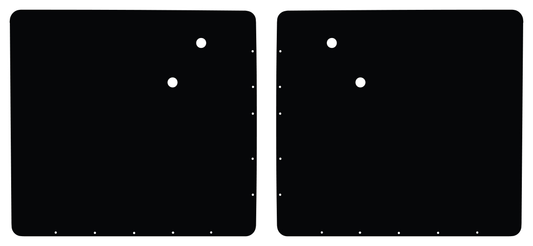 1938-1939 Ford Model 81C and Model 91C Truck Door Panel Set LEATHER GRAIN ABS) by QuietRide (FORD 3839-TDP-2)
