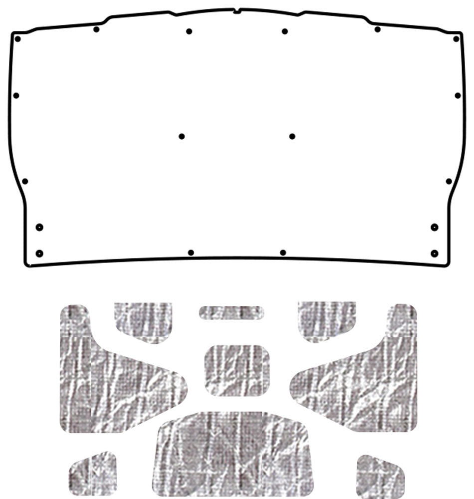1966-1967 Chevrolet Chevelle, Tempest, Cutlass and Special Coupe, Convertible, Sport Coupe, Sedan Trunk Lid Liner & Insulation Kit by QuietRide