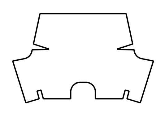 1967-1969 Chevrolet Camaro Coupe, Convertible, Camaro Logo Rubber Trunk Mat (Mat Only) by QuietRide