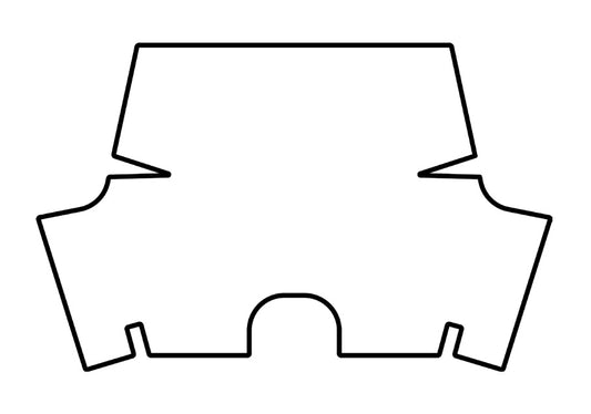 1967-1969 Chevrolet Camaro Coupe, Convertible Rubber Trunk Mat (Mat Only) by QuietRide