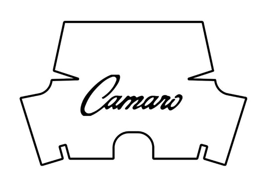 1967-1969 Chevrolet Camaro Coupe, Convertible, Camaro Logo Rubber Trunk Mat with Insulation Kit by QuietRide